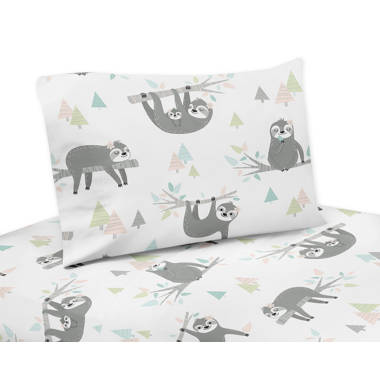 Sloth baby crib online sheets